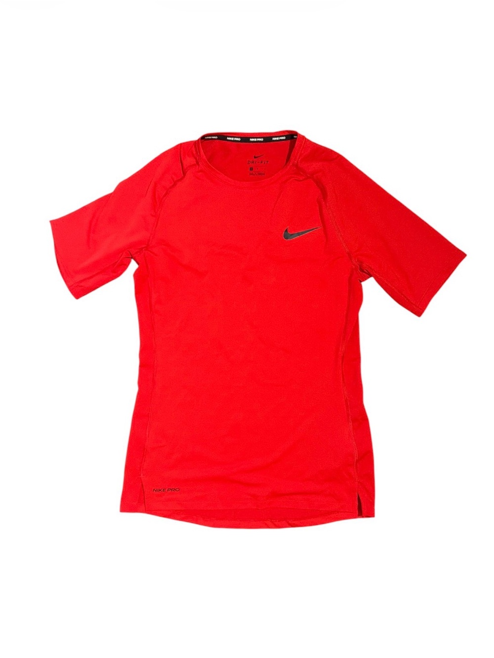 Nike Pro Dri-FIT Men’s Training Shirt Red Black Size L